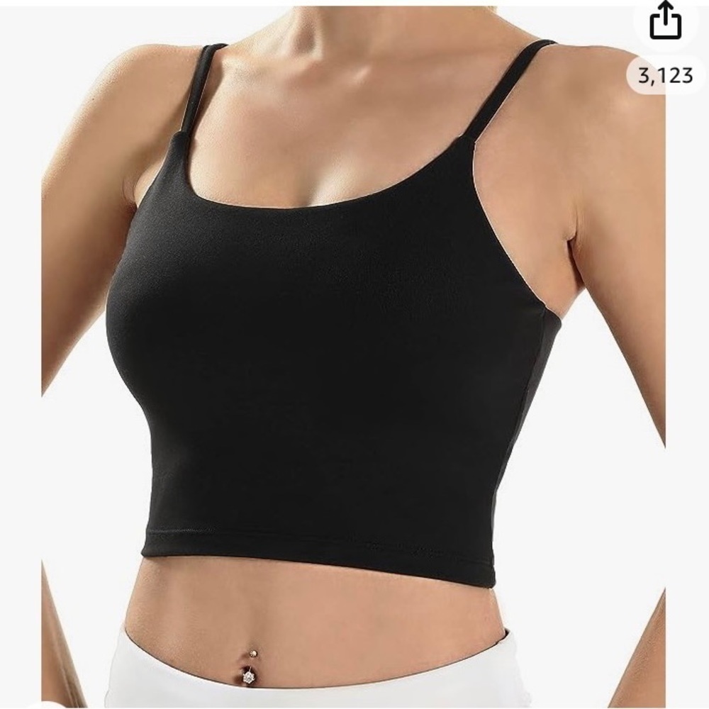 NWT-ECOPARTY-BLACK SPORTS BRA-SIZE 2X
